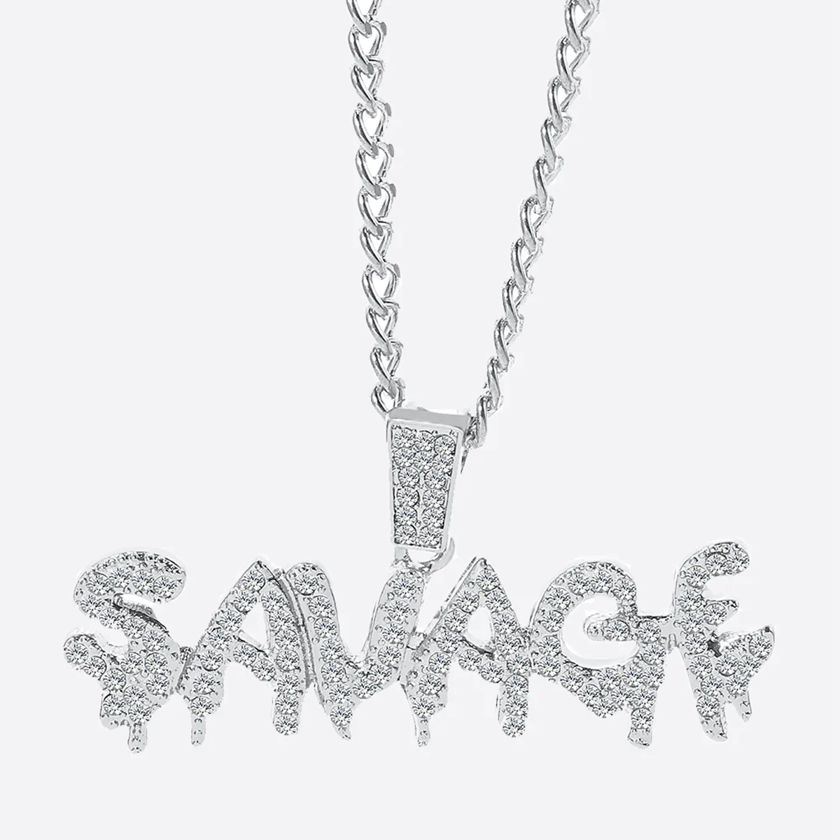 SAVAGE. Silver Savage Pendant with Chain