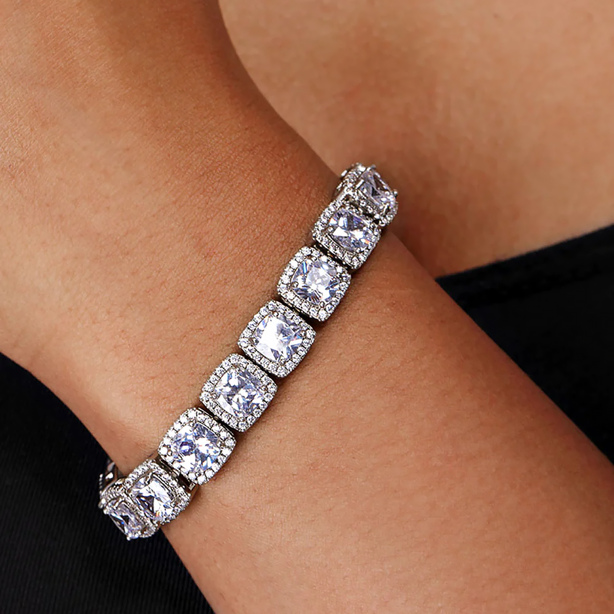 SYLTY. | 12MM Clustered Tennis Bracelet