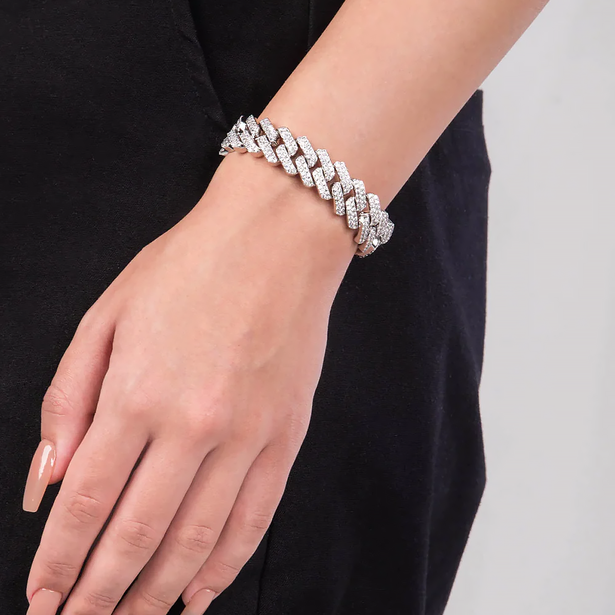 SYMON. | Silver Cuban Link Bracelet 19MM