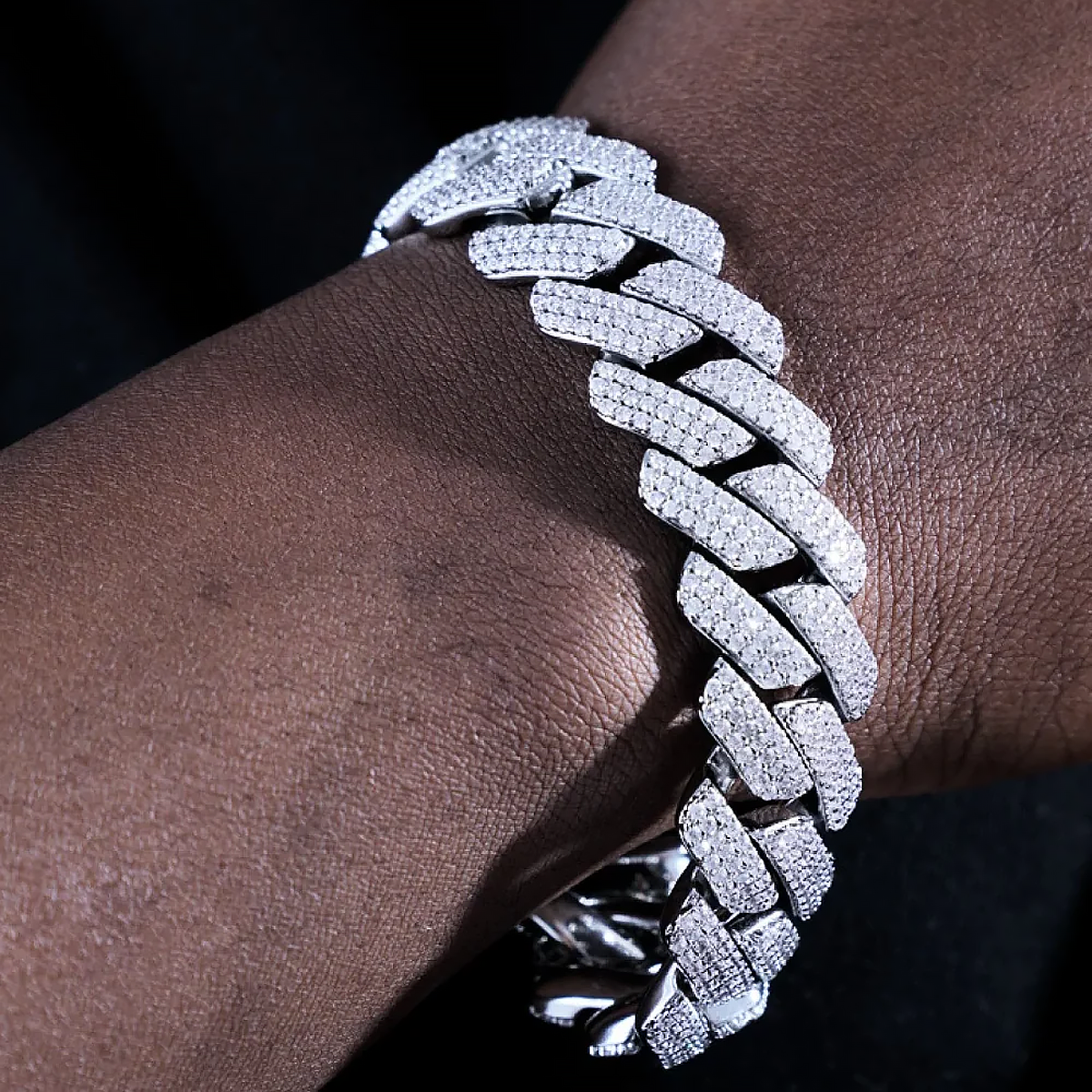 SYMON. | Silver Cuban Link Bracelet 19MM