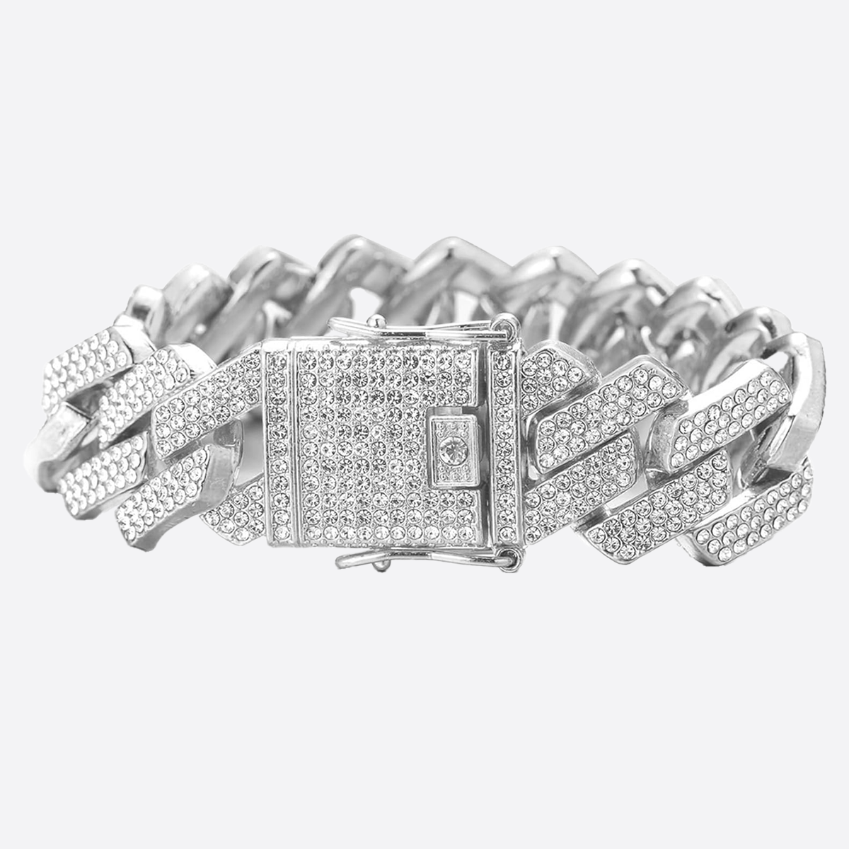 SYMON. | Silver Cuban Link Bracelet 19MM