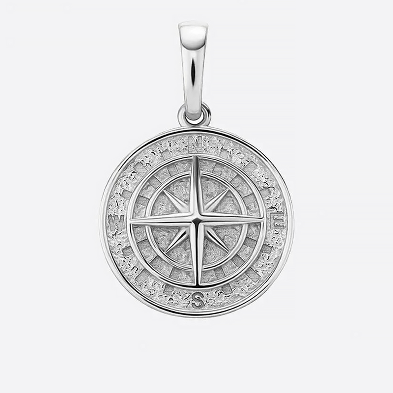 COMPASS. | Silver Compass Pendant