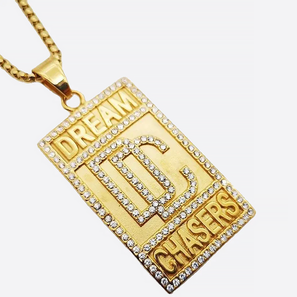 DC. | Gold DC Pendant with Chain