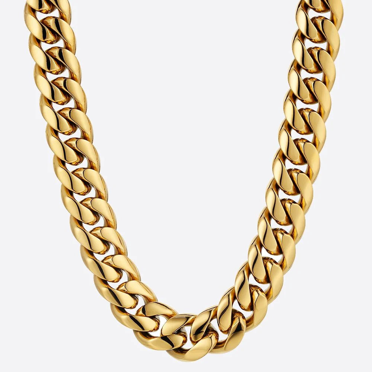 GOLEM. | 12MM Gold Cuban Link Chain 18K