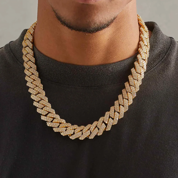Cuban Link Chain (18K Gold) 19MM
