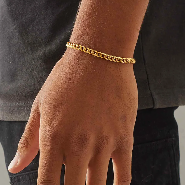GRIBOX. | 6MM Gold Cuban Link Bracelet 18K