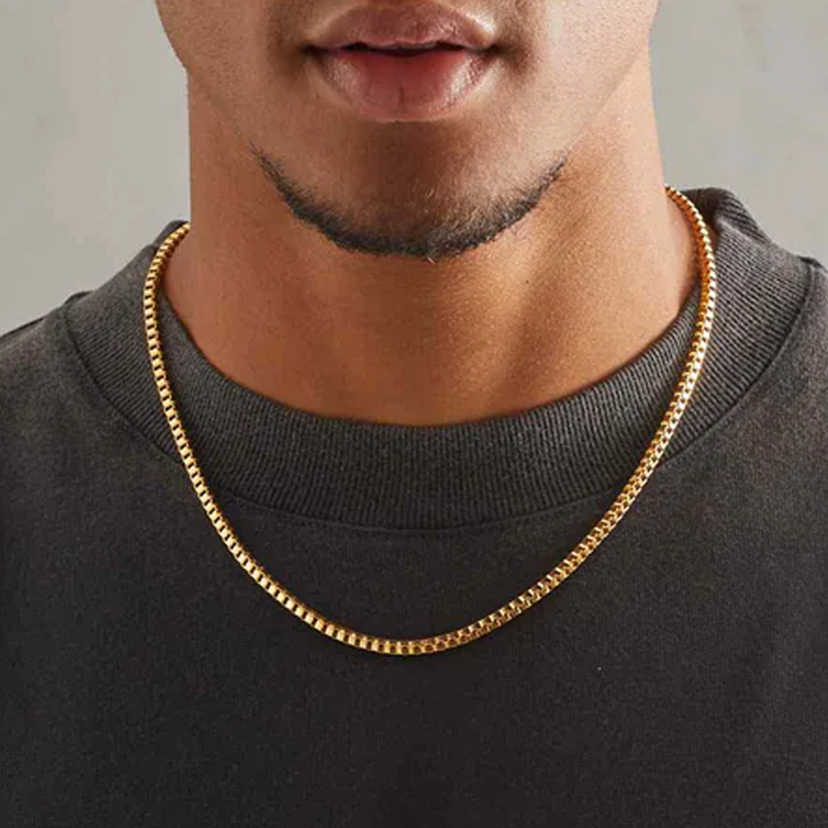 Box Chain 3MM (18K Gold)