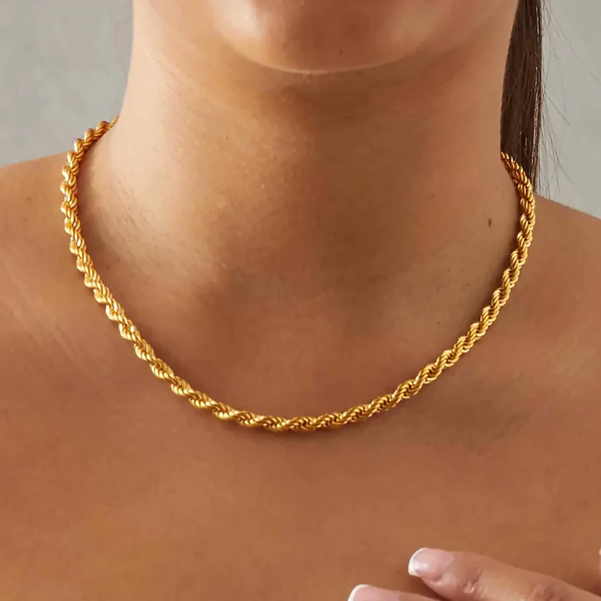 GYRO. | 5MM Gold Rope Chain 18K