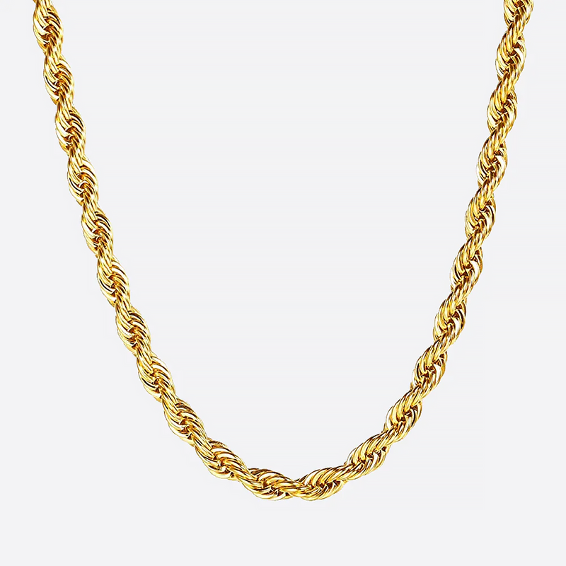 GYRO. | 5MM Gold Rope Chain 18K