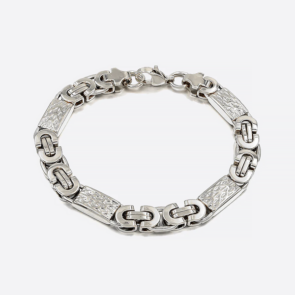 SERVY. | Flat Silver King Link Bracelet