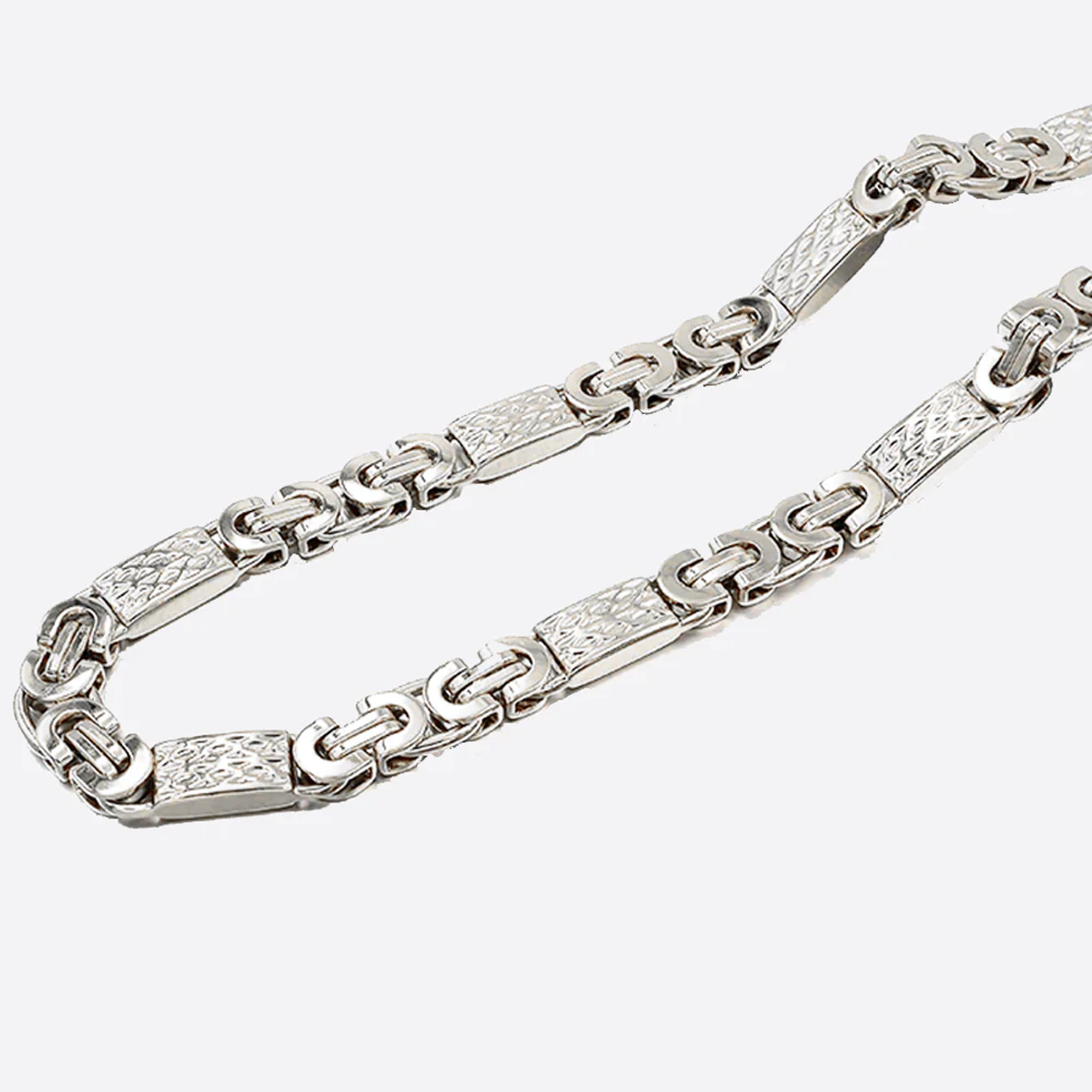 SILVY. | Flat Silver King Link Chain 6MM