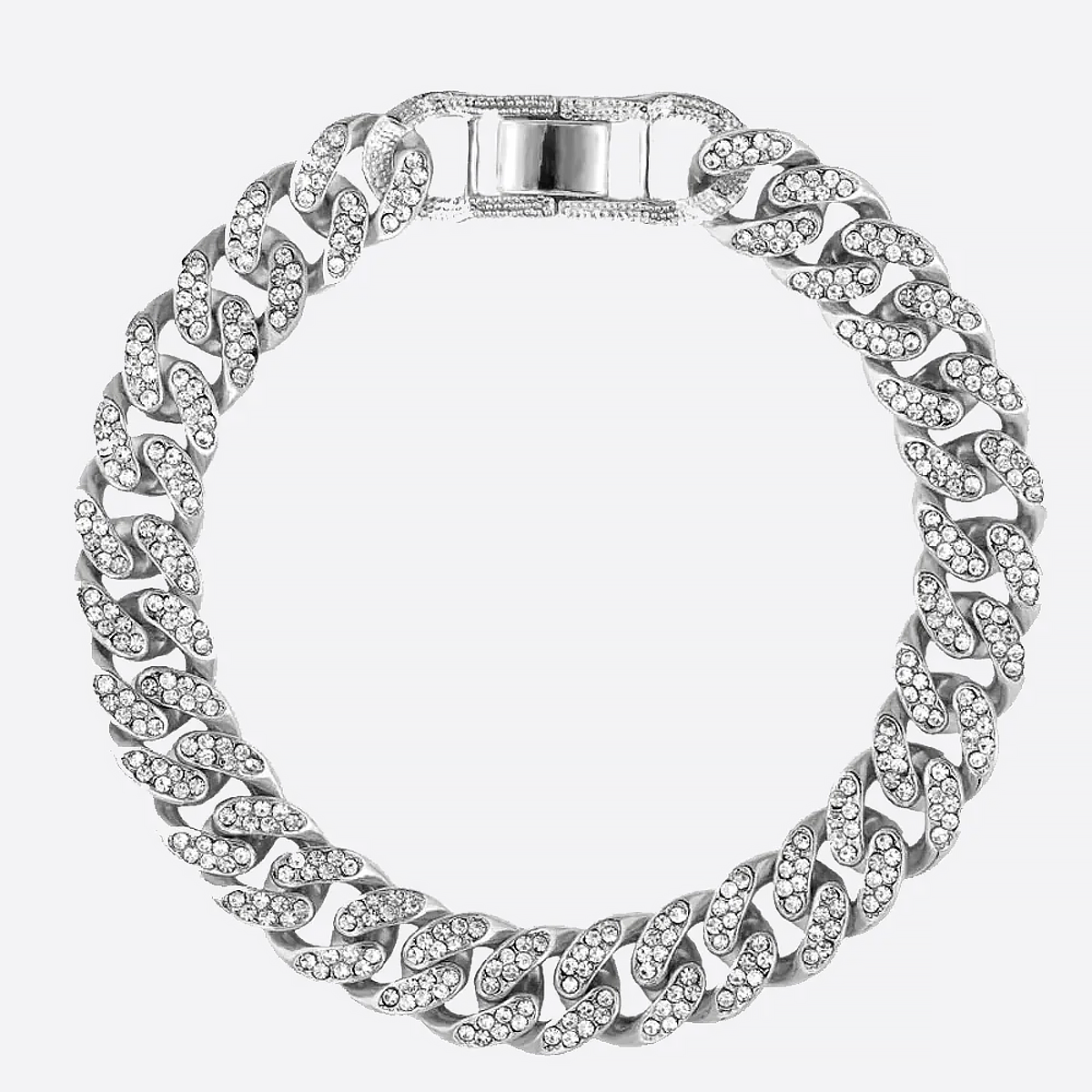 SYALE. | Silver Cuban Link Anklet 12MM