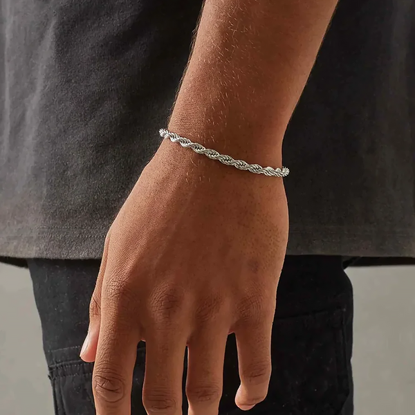 SYBRO. | 5MM Silver Rope Bracelet