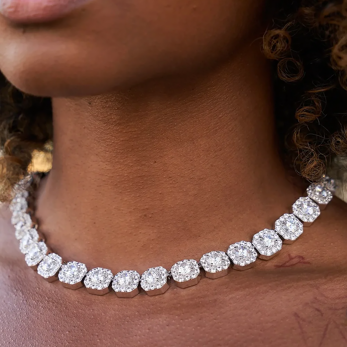 SYLTER. | 12MM Clustered Tennis Chain