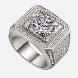 SYNG. | King Silver Ring With Diamonds