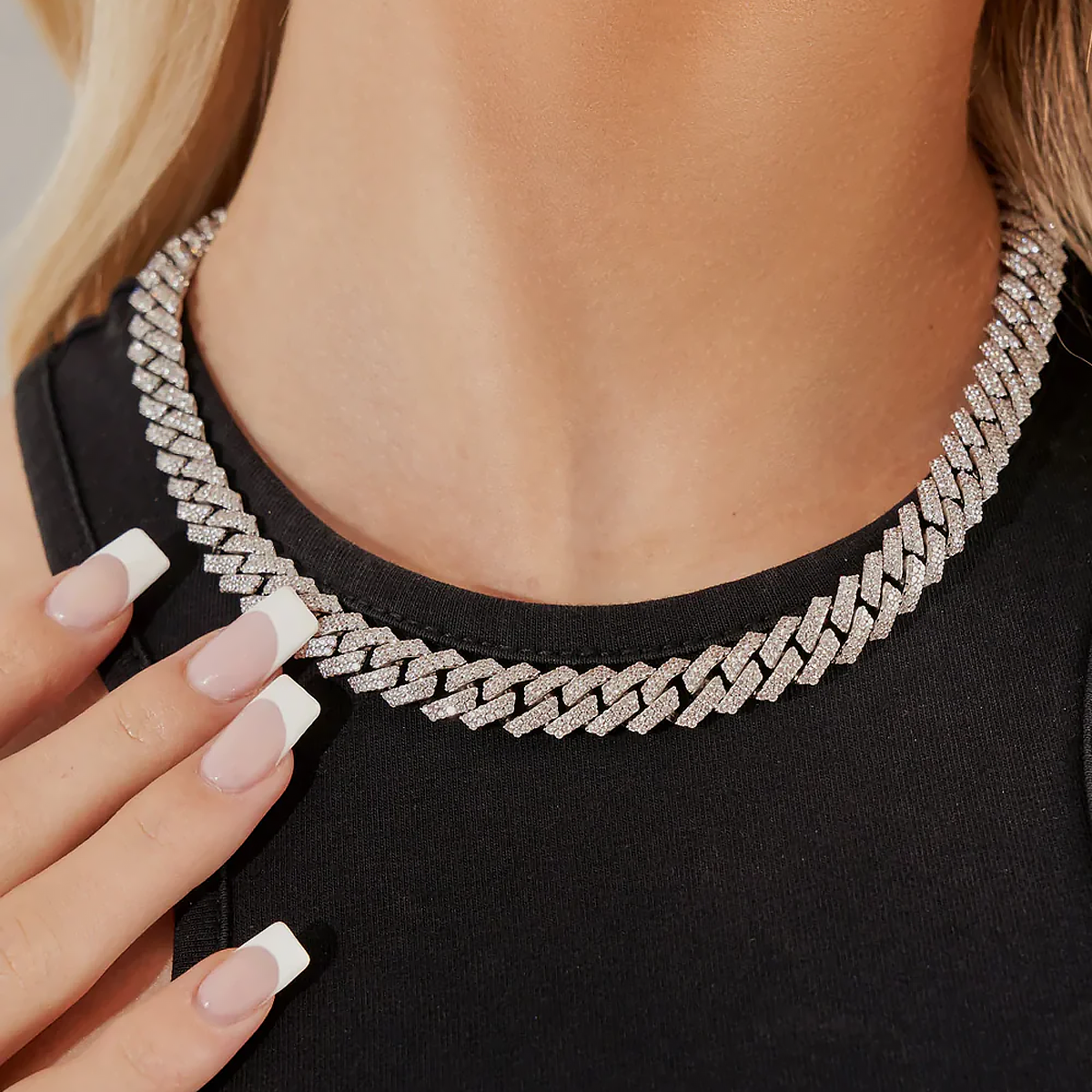 SYTIL. | 12MM Silver Cuban Link Chain