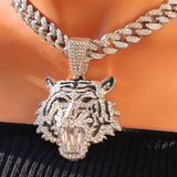 TIGRE. | Silver Tiger Pendant 18K